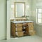 James Martin Vanities 48'' Single Vanity, Light Natural Oak w/ 3 CM Carrara White Marble Top 424-V48-LNO-3CAR - alternate 2
